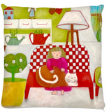 Coussin.Collection Madalune et Ninor. Illustrations Etolessence