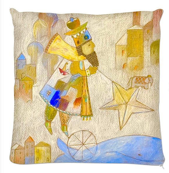 Coussin.Collection Les Petits Anges et les Petits Rois. Illustrations Etolessence.