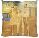 Coussin.Collection je peins en BONHEUR. Peintures Etolessence.