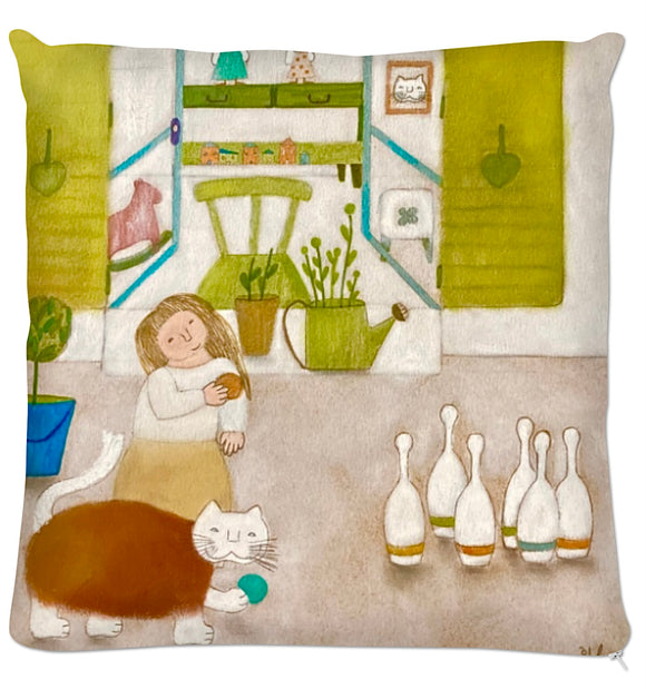 Coussin.Collection Madalune et Ninor. Illustrations Etolessence