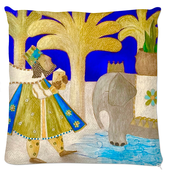 Coussin.Collection Les Petits Anges et les Petits Rois. Illustrations Etolessence.