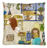 Coussin.Collection Madalune et Ninor. Illustrations Etolessence