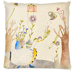 Coussin.Collection Rieplume la petite oie. Illustrations Etolessence.