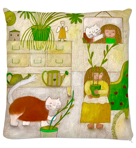 Coussin.Collection Madalune et Ninor. Illustrations Etolessence