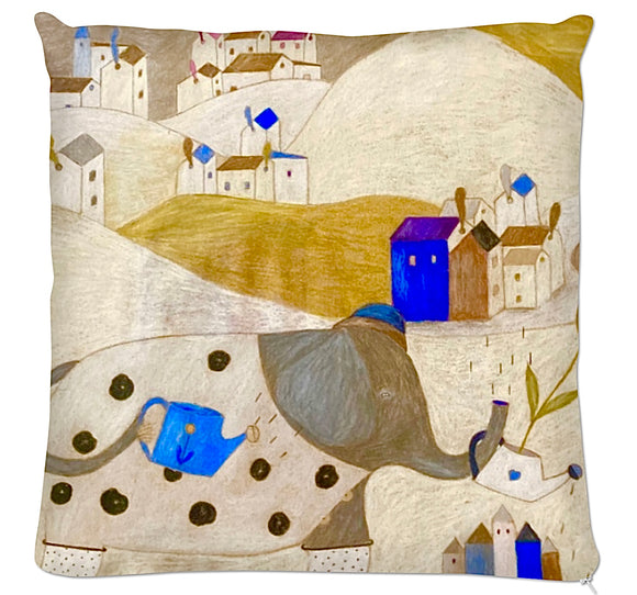 Coussin.Collection Le Monde de Babelos. Illustrations Etolessence