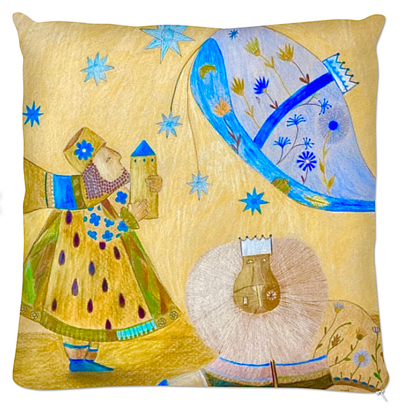 Coussin.Collection Les Petits Anges et les Petits Rois. Illustrations Etolessence.