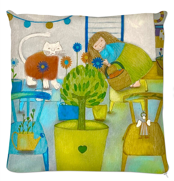 Coussin.Collection Madalune et Ninor. Illustrations Etolessence