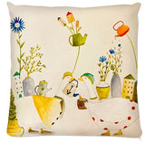 Coussin.Collection Rieplume la petite oie. Illustrations Etolessence.