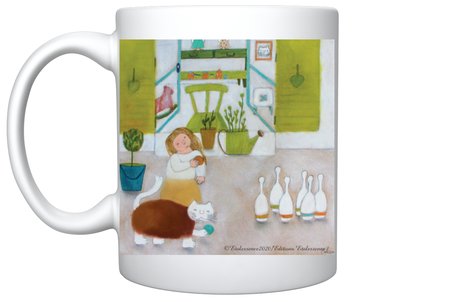 Mug reproduction oeuvre d'artiste. Madalune et Ninor